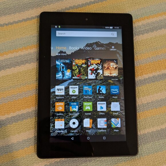⭐ Kindle Fire 7 • 7" HD Display, 16 GB, Black - Picture 1 of 9
